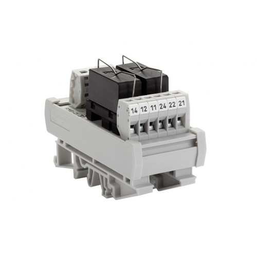 Релейный модуль двойной RMG-2 (24V AC-DC, 10 A.) (упак 1 шт)