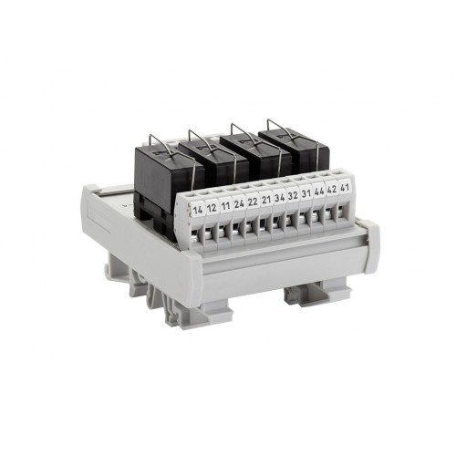 Релейный модуль двойной RMG-4 (24V AC-DC, 10 A.) (упак 1 шт)