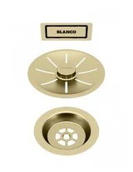 203476 Декоративные Накладки На Сливную Арматуру, Сатиновое Золото