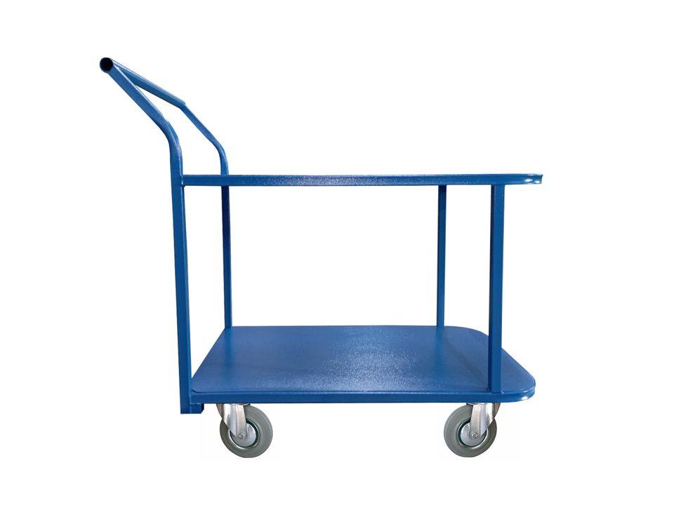 Тележка платформенная TOR ТП-2Я (435 кг, 900x600 мм, 160 мм, двухъярусная), фото 1