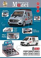 9904 Фургон Sprinter  двери открываются (музыка,свет) 8шт в уп., цена за 1шт 16*7см, фото 3