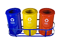 3-х секционный сортировочный бак для мусора PALEX (пр-во Турция)