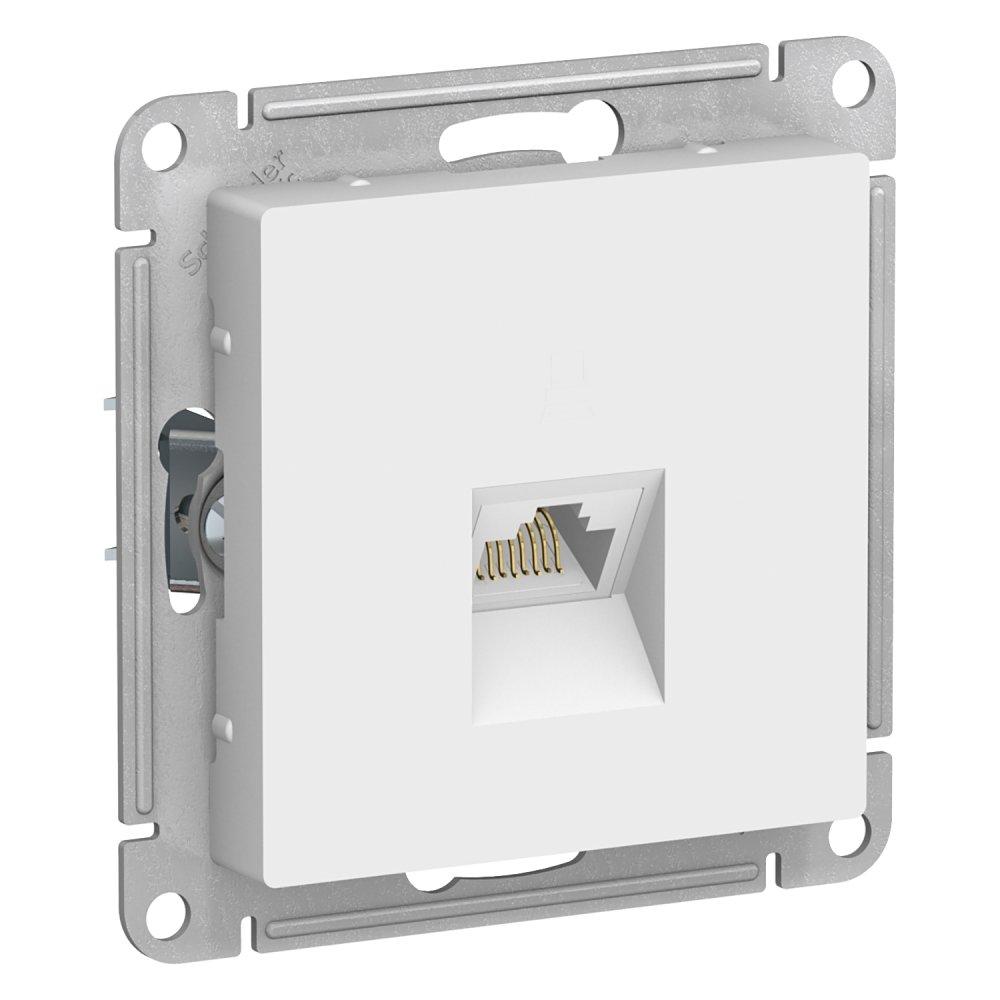ATLASDESIGN РОЗЕТКА компьютерная RJ45, кат. 5Е, механизм, БЕЛЫЙ