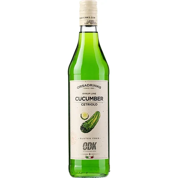 Сироп «Огурец» ODK стекло 0,75л D=65,H=305мм зелен., фото 1