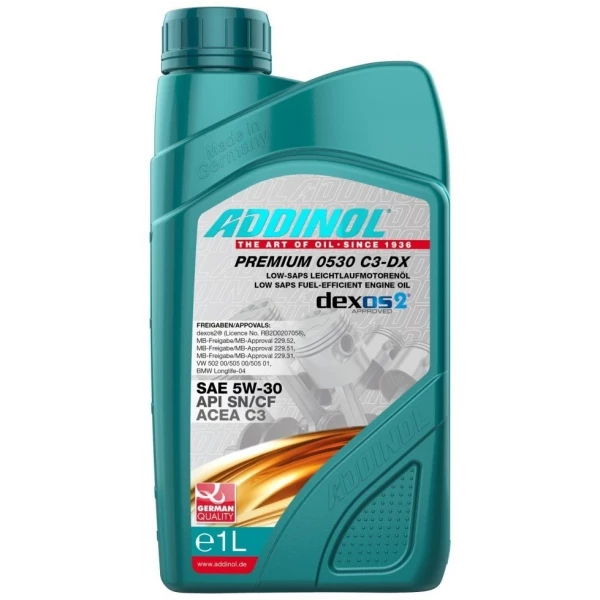 ADDINOL PREMIUM 0530 C3-DX SAE 5W-30 1L, фото 1