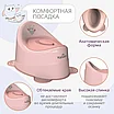Горшок туалетный Kidwick "Улитка" (розовый-т.розовый с т.розовой крышкой), фото 2