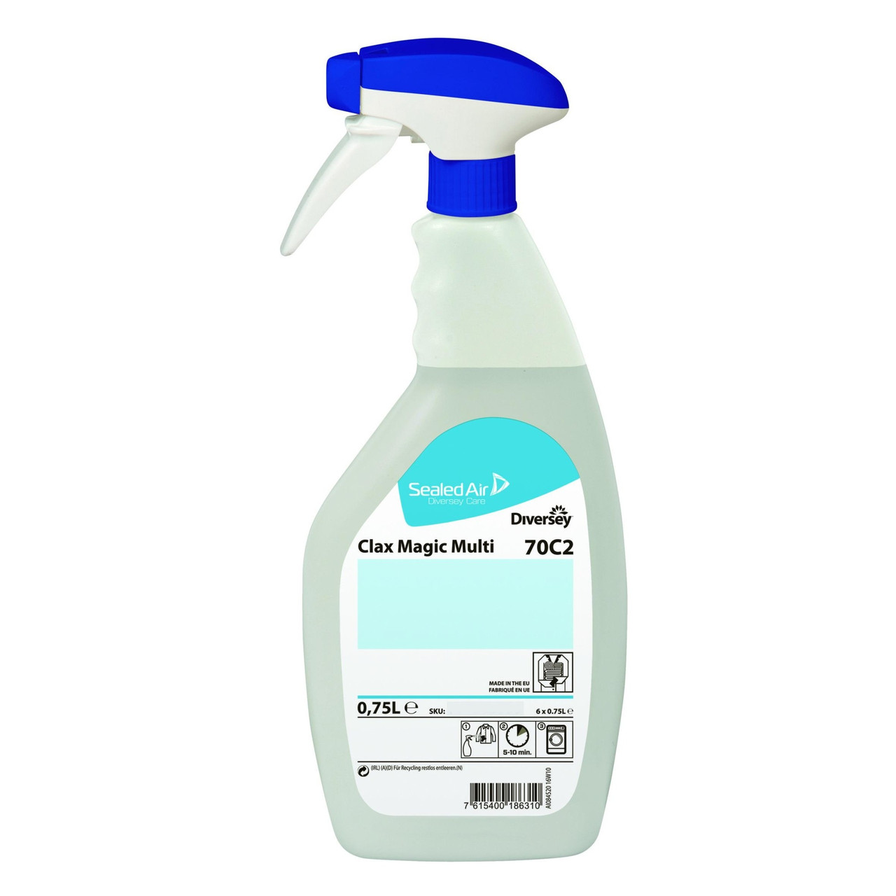 Diversey Clax Magic Multi 750ml - универсальный пятновыводитель