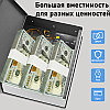 Сейф-книга DELI "ET640" замок ключ, 180х115х55 мм, 0.449 кг, синий, фото 4