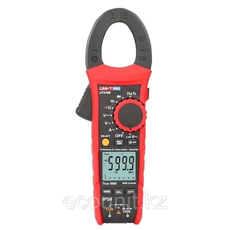 UNI-T UT219E Токоизмерительные клещи True RMS до 600А (AC) с функцией мультиметра (IP54) (В РЕЕСТРЕ СИ РК)