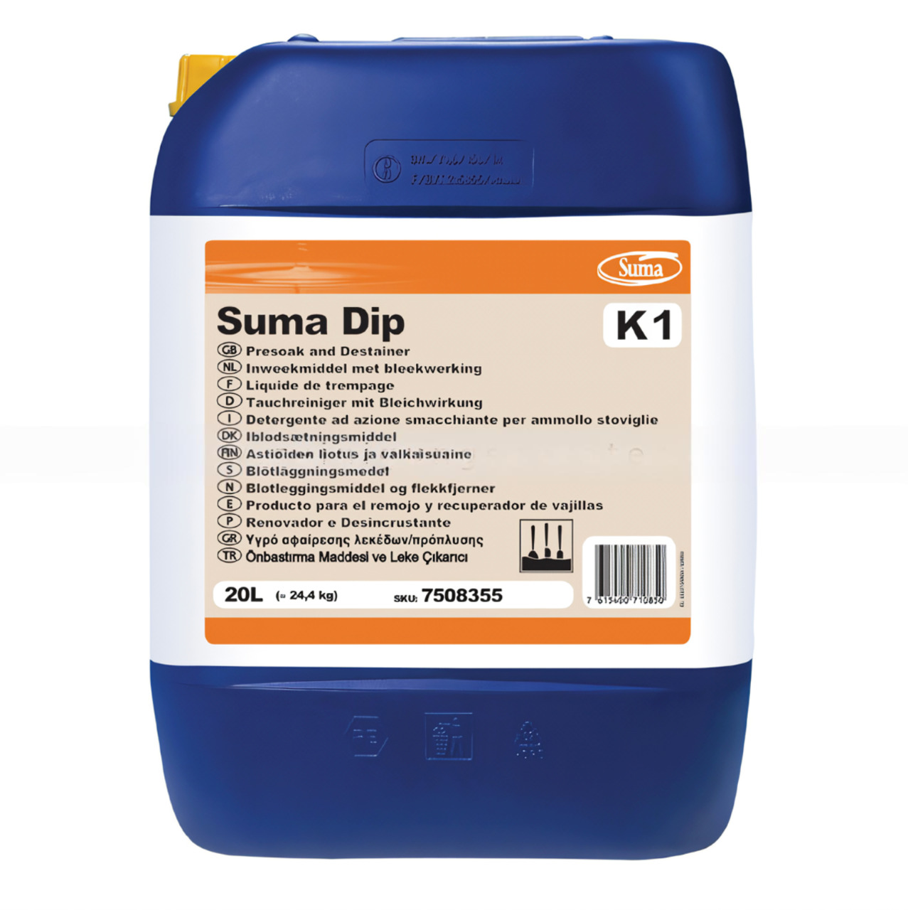Diversey SUMA K1 20L- средство для замачивания  посуды(пятновыводитель)