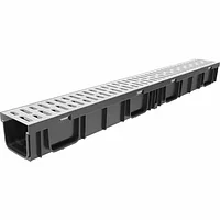 Лоток пластиковый с решеткой стальной кл.А