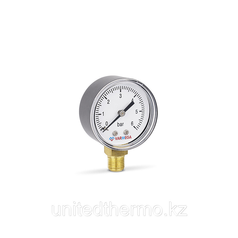 Манометр 50 мм, 6 бар, 1/4" радиальные