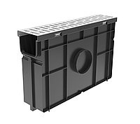 Пескоуловитель для пластиковых лотков пластиковый с решеткой стальной