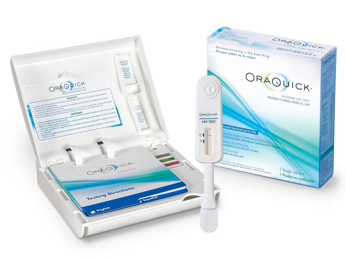 Экспресс-тест для самодиагностики на ВИЧ «OraQuick® HIV Self-Test» - фото 1 - id-p121385011