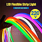 Флекс неон круглый 360гр 14MM. Led Flex neon, гибкий неон 220 v., фото 3