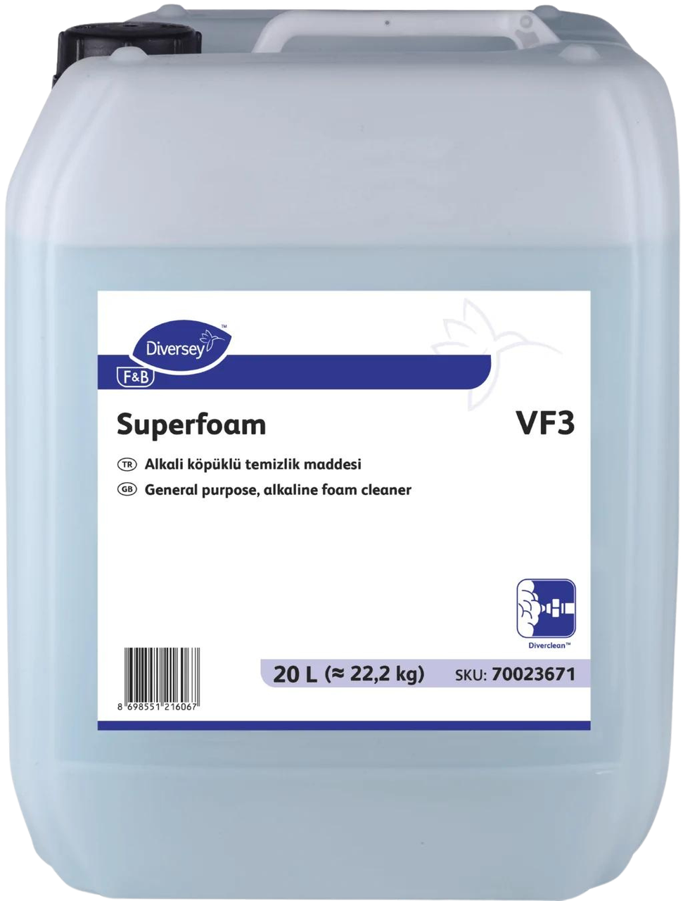 Diversey Superfoam VF3 - щелочное моющее средство для пола