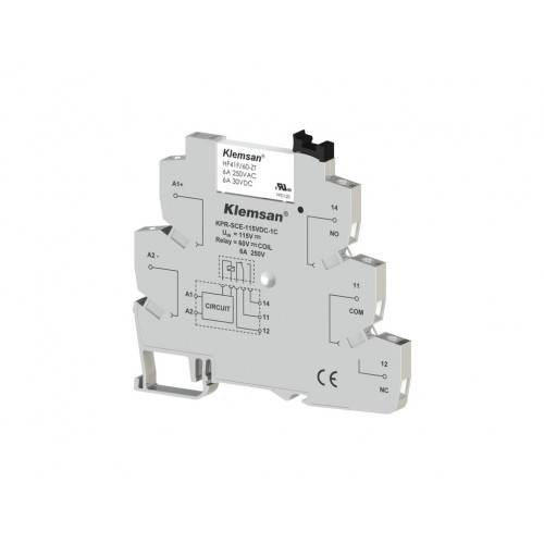 KPR-SCE-115VDC-1C; Интерфейсное реле (сборка реле 095040 + колодка 270845); 6A (упак 10 шт), фото 1