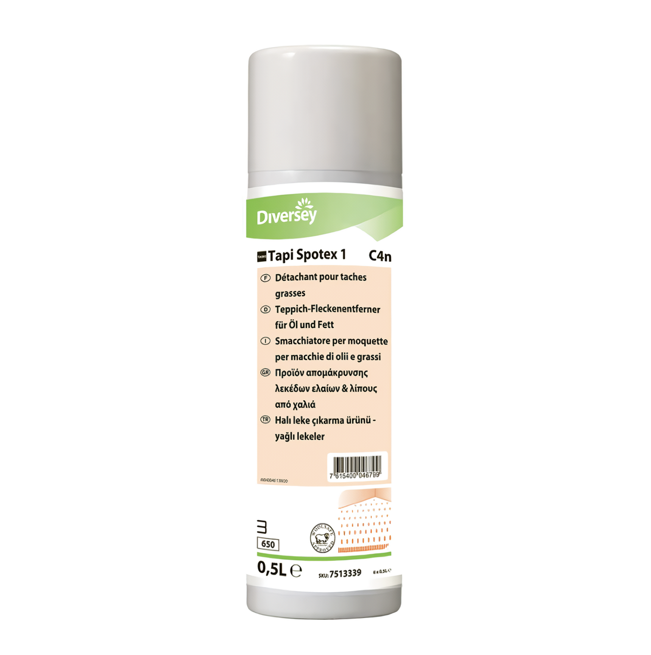 Diversey Tapi Spotex 1 6*500ml - пятновыводитель для ковров (жир, масло, крем для обуви)