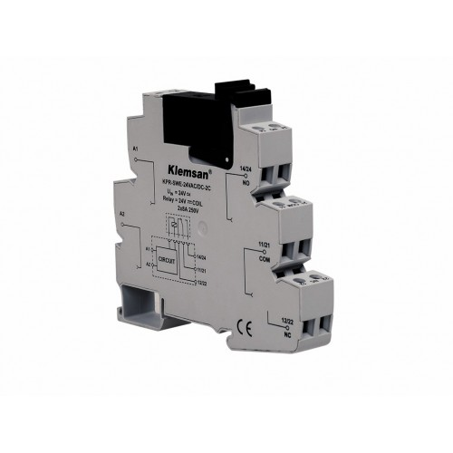 KPR-SWE-6VDC-2C; Интерфейсное реле (сборка реле 095054 + колодка 272505); 2x8A (упак 10 шт)