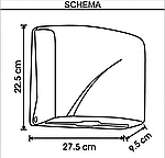 Диспенсер для листовых бумажных полотенец Z укладки Vialli K1 (Турция), фото 4
