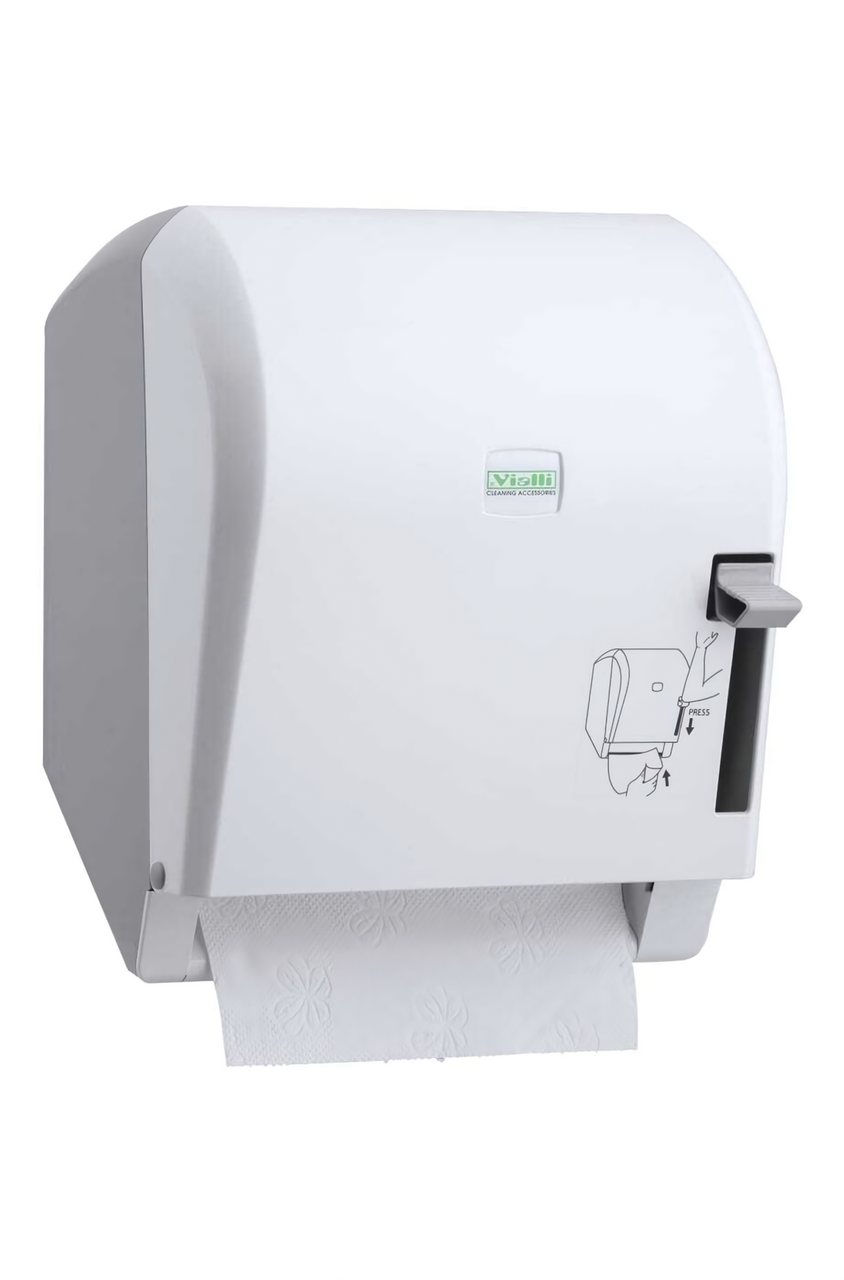 Диспенсер рулонных бумажных полотенец Vialli K8 (медицинский, локтевой), фото 1