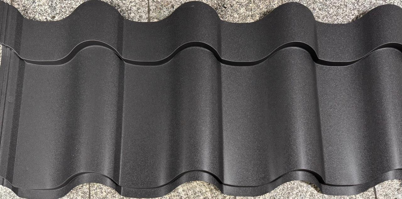 Металлочерепица Монтерроса Ral 7021 0.45 мм