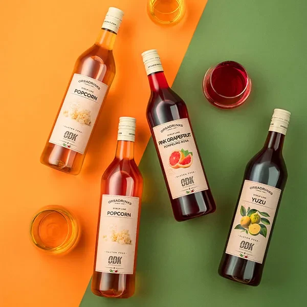 Сироп «Розовый Грейпфрут» ODK пластик 1л D=8,H=32см красный, фото 1