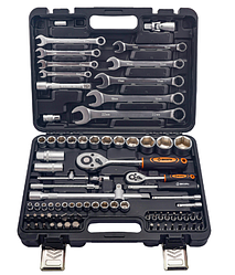 Набор инструментов, 1/2", 1/4", в кейсе 82 предм Вихрь