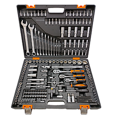 Набор инструментов, 1/2", 1/4", CrV, в кейсе 216 предм Вихрь