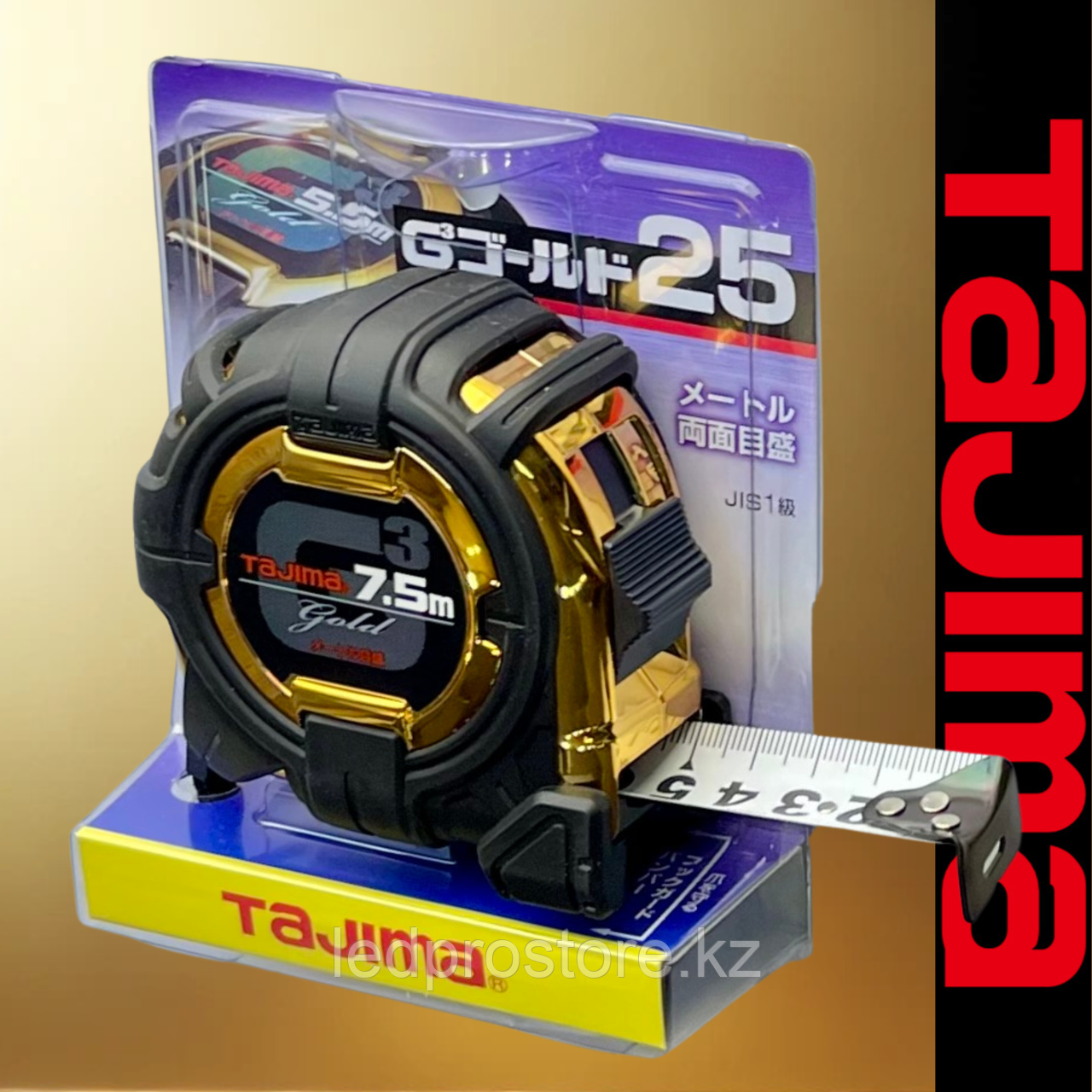 Рулетка TAJIMA G3 GOLD 7.5 м 25 мм.