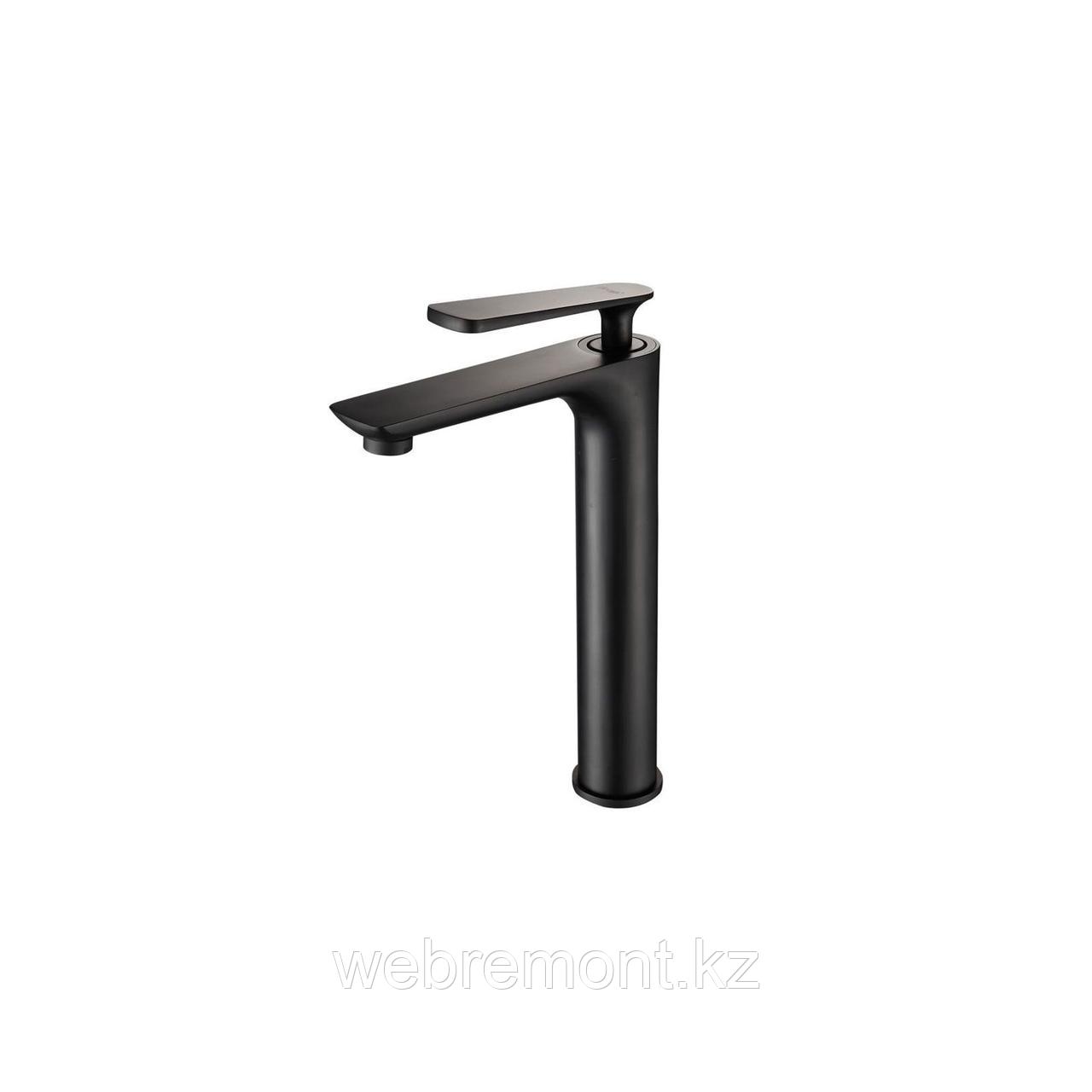 Смеситель Frap для раковины F1052-57 высокий чёрный