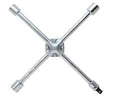 Ключ баллонный крестообразный, усиленный, 17х19х21х22, с переходником 1/2"DR, 400 мм CRTW40AD