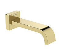 Излив (гусак) настенный монтаж, Квадратный, Genebre серии KLOE GOLD