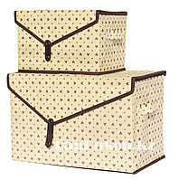 Органайзер для хранения 2 в 1, коробка для хранения бежевый