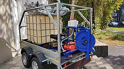 Гидродинамическая Машина Посейдон для промывки труб на базе прицепа