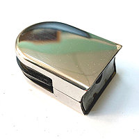 Стеклодержатель для трубы 38 10мм AISI 304 50х40х25 зеркало штамп.