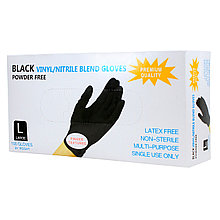 Перчатки нитриловые (черного и голубого цветов), пр-ва Малайзия