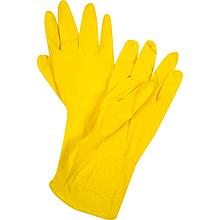 Перчатки резиновые жёлтого цвета
