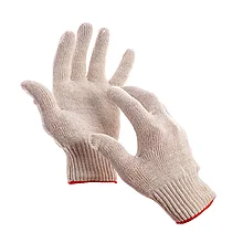 Перчатки хозяйственные (х/б) высокой плотности без резиновых вкраплений и пропиток (белые), Алматы, Казахстан