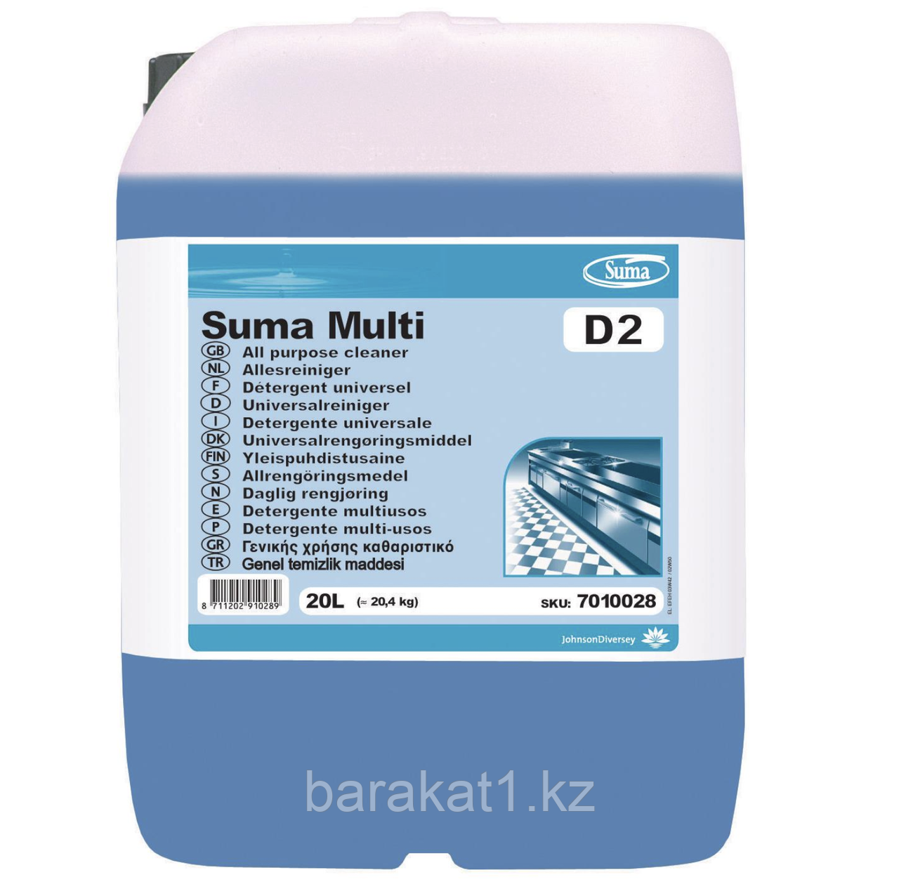 Diversey SUMA D2 20l - универсальное моющее средство для кухни, фото 1