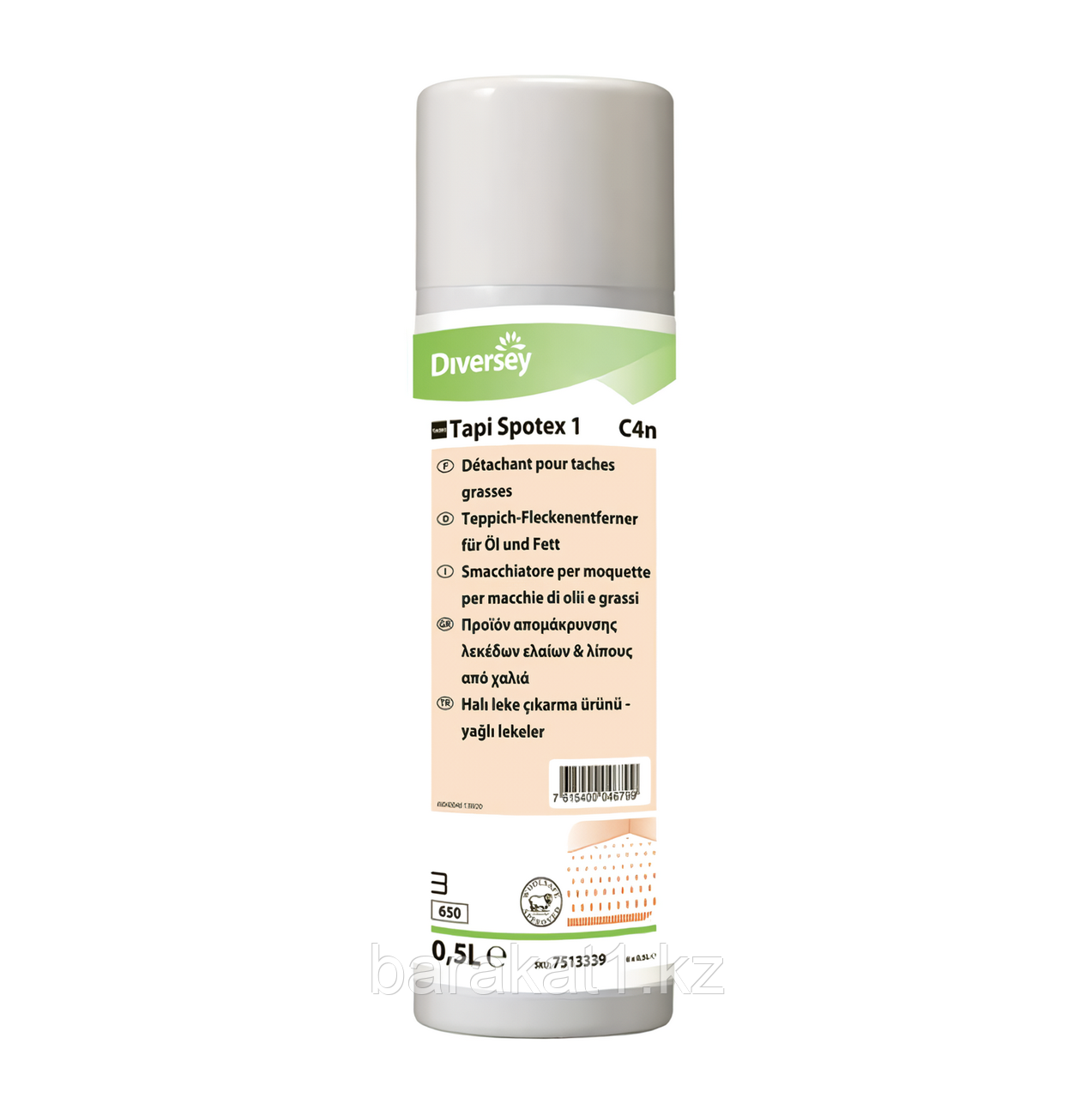 Diversey Tapi Spotex 1 6*500ml - пятновыводитель для ковров (жир, масло, крем для обуви)