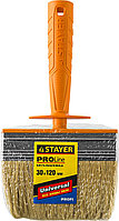 STAYER Universal MINI, 3 х 12 см, светлая натуральная щетина, пластмассовый корпус, все виды ЛКМ, макловица,