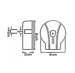 Диспенсер для туалетной бумаги Jumbo (Джамбо) Vialli MJ1M ("металлик"), фото 5