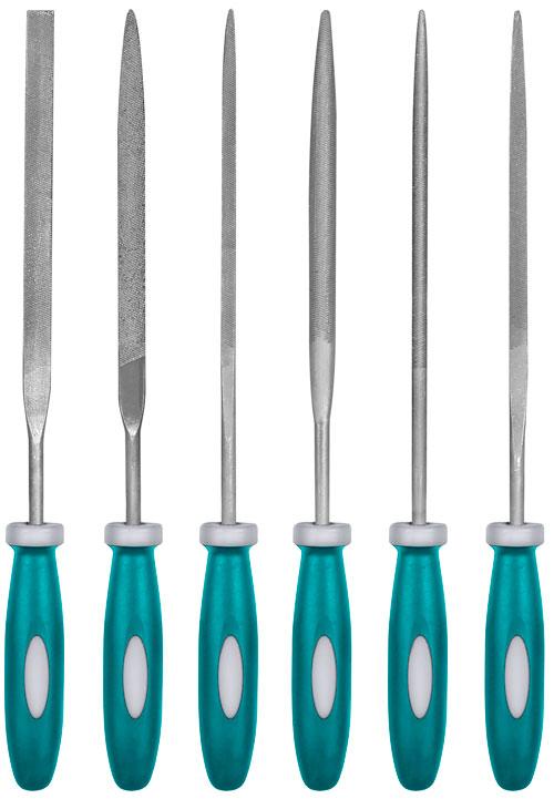 Набор надфилей 6шт, 140мм, "ТОТАL"