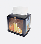 Диспенсер для настольных салфеток горизонтальной вытяжки Vialli NG11B, чёрный (Турция), фото 2