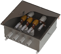 Устройство для заземления экранов силовых кабелей (Шкаф, короб заземления) КЗЭ-1 КЗЭ-О-1 КЗЭ-3 КЗЭ-О-3