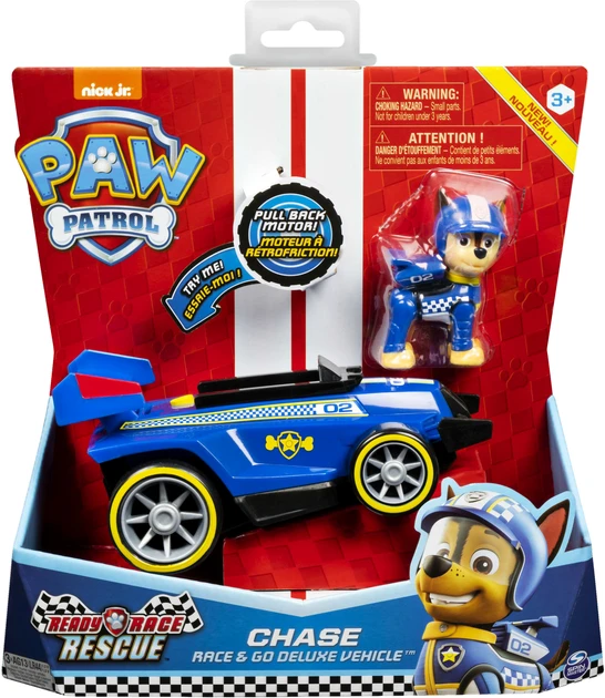 Машинка Spinmaster Щенячий патруль Paw Patrol Ready Race Rescue с фигуркой Чейза, фото 1
