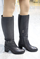 Сапоги женские зимние "Flower" натуральная кожа, натуральный мех