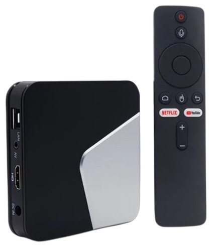 TV Box Hibox A1 2/16 Гб , ТВ приставка с голосовым пультом Smart Android TV UHD 8K Amologic