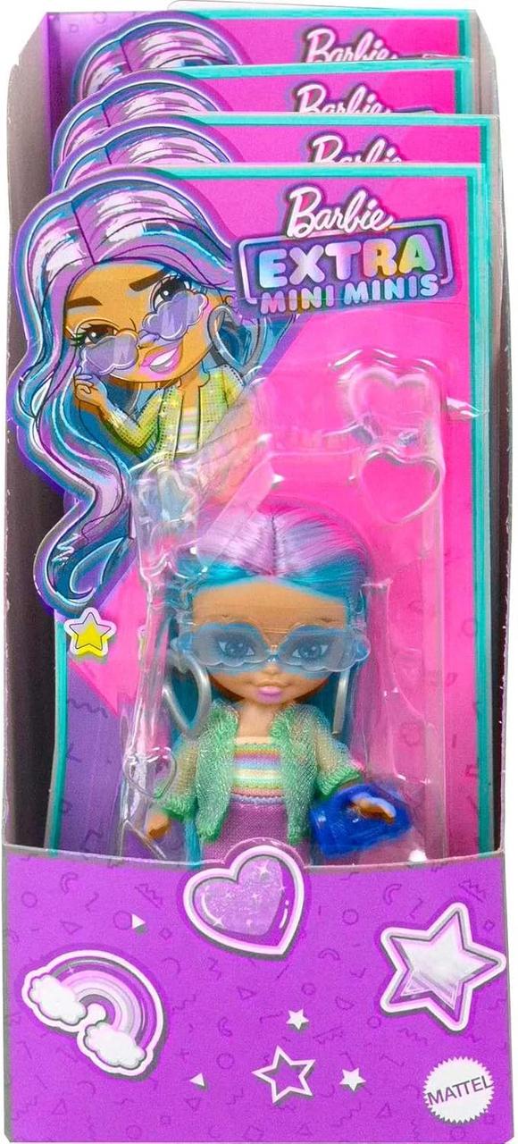 Кукла Barbie Extra Mini Minis с синими волосами, фото 1